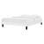 Reign Twin Performance Velvet Platform Bed Frame, Velvet, White, 21702