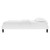Reign Twin Performance Velvet Platform Bed Frame, Velvet, White, 21702
