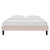 Reign Full Performance Velvet Platform Bed Frame, Velvet, Pink, 21708