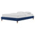 Harlow Full Performance Velvet Platform Bed Frame, Velvet, Blue Navy, 21739