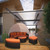Quest Canopy Daybed in Espresso Orange