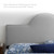 Dawn Full/Queen Performance Velvet Headboard, Velvet, Light Grey Gray, 21825