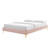 Sutton Full Performance Velvet Bed Frame, Velvet, Pink, 21852