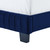 Celine Channel Tufted Performance Velvet King Bed, Velvet, Blue Navy, 22004