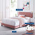 Celine Channel Tufted Performance Velvet Twin Bed, Velvet, Pink, 22026