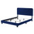 Celine Channel Tufted Performance Velvet Twin Bed, Velvet, Blue Navy, 22031