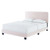 Celine Channel Tufted Performance Velvet Queen Platform Bed, Velvet, Pink, 22050