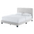 Celine Channel Tufted Performance Velvet Full Platform Bed, Velvet, Light Grey Gray, 22056