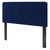 Milenna Channel Tufted Performance Velvet Full/Queen Headboard, Velvet, Blue Navy, 22083