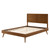 Marlee Queen Wood Platform Bed With Splayed Legs, Wood, Brown Walnut, 22238
