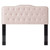 Sophia Tufted Performance Velvet Full/Queen Headboard, Velvet, Pink, 22276
