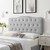 Sophia Tufted Performance Velvet King/California King Headboard, Velvet, Light Grey Gray, 22281