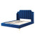 Daniella Performance Velvet Queen Platform Bed, Velvet, Blue Navy, 22291