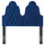 Augustine Tufted Performance Velvet Twin Headboard, Velvet, Blue Navy, 22298