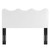 Athena Performance Velvet Twin Headboard, Velvet, White, 22350