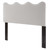 Athena Performance Velvet King/California King Headboard, Velvet, Light Grey Gray, 22361