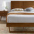 Marlee Full Wood Platform Bed With Angular Frame, Wood, Brown Walnut, 22415