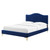Juniper Channel Tufted Performance Velvet Full Platform Bed, Velvet, Blue Navy, 22646