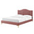 Juniper Channel Tufted Performance Velvet King Platform Bed, Velvet, Pink, 22660
