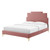 Lindsey Performance Velvet Twin Platform Bed, Velvet, Pink, 22867
