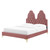Alexandria Tufted Performance Velvet Twin Platform Bed, Velvet, Pink, 23011
