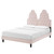 Alexandria Tufted Performance Velvet Twin Platform Bed, Velvet, Pink, 23031