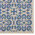 Ariana Vintage Floral Trellis 9x12 Indoor and Outdoor Area Rug, Blue Beige, 23112