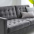 Exalt Tufted Performance Velvet Sofa, Velvet, Grey Gray, 23142