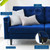 Exalt Tufted Performance Velvet Sofa, Velvet, Blue Navy, 23143