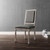 Court French Vintage Upholstered Fabric Dining Side Chair, Fabric, Wood, Brown Natural Grey Gray, 23160