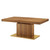 Vector Expandable Dining Table, Wood, Metal Steel, Brown Walnut Gold, 23324