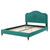 Portia Performance Velvet Twin Platform Bed, Velvet, Teal Blue, 23471