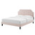 Sienna Performance Velvet Twin Platform Bed, Velvet, Pink, 23502