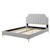 Sienna Performance Velvet Full Platform Bed, Velvet, Light Grey Gray, 23531