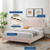 Sienna Performance Velvet Full Platform Bed, Velvet, Pink, 23534