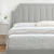 Sienna Performance Velvet Full Platform Bed, Velvet, Light Grey Gray, 23547