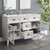 Isle 48" Double Bathroom Vanity Cabinet, Wood, White, 23602