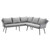 Endeavor Outdoor Patio Wicker Rattan Sectional Sofa, Rattan, Wicker, Grey Gray, 23608