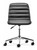 Admire Office Chair, Black Leatherette Chrome Steel