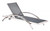 Metropolitan Lounge Chaise, Silver  Brushed Aluminum
