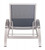 Metropolitan Lounge Chaise, Silver  Brushed Aluminum
