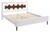 Seattle King Size Bed, White Wood