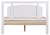 Seattle King Size Bed, White Wood