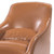 Brown Contemporary Style Baseball Glove Leather Chair , Brown Leather