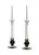Sylvester Candlesticks ( Set of Two ), Clear Glass