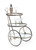 Miami Bar-Tea Cart , Silver Metal