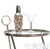 Miami Bar-Tea Cart , Silver Metal