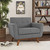 Engage Upholstered Armchair, Grey Fabric