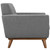 Engage Sofa Loveseat and Armchair Set of 3, Grey Fabric