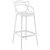 Entangled Bar Stool, White Plastic